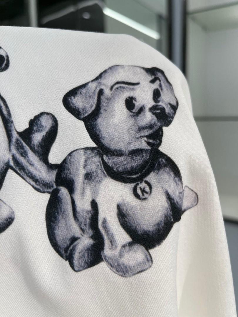 Authentic Celine puppy print T-shirt, Luxury, Apparel on Carousell