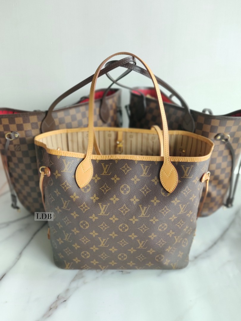 AUTHENTIC Louis Vuitton Neverfull Monogram MM PREOWNED (WBA543) – Jj's  Closet, LLC