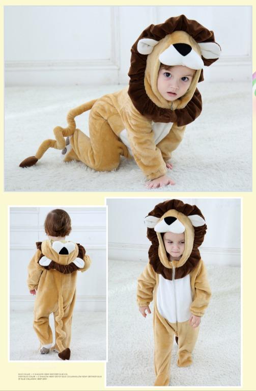 Baby Romper Animals Flannel Cosplay Newborn Baby Onesie Cartoon