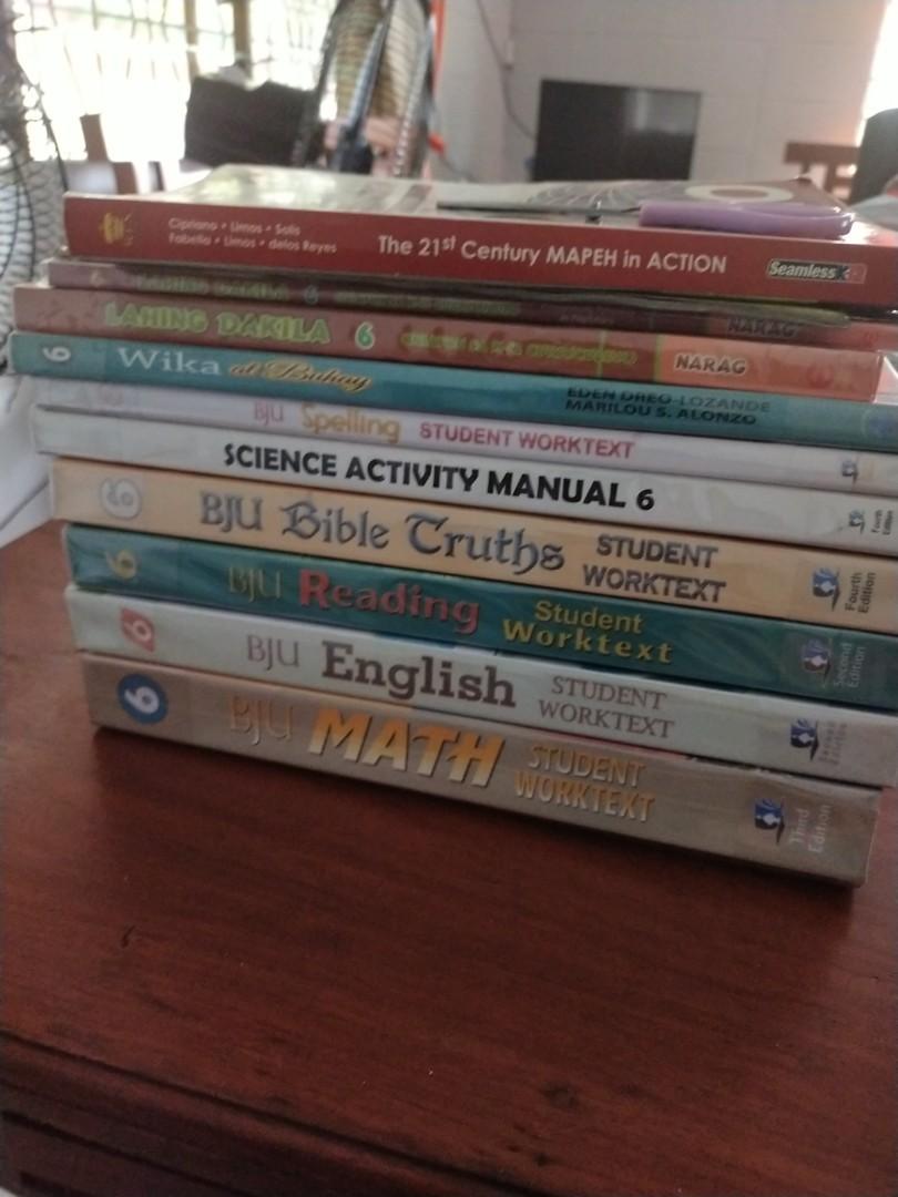 BJU books (Category: Textbooks) located in Quezon City. Submitted by bamberry (Listing ID 1173185903, Image 1). Description: Like new No issues except Math may konting marking..