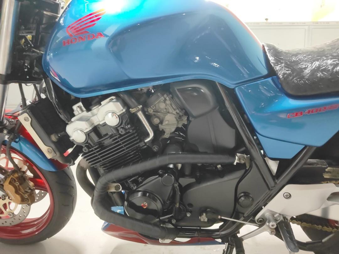 Black Carbon Crash Bar Wrapping CB400 Spec 3, Motorcycles, Motorcycle