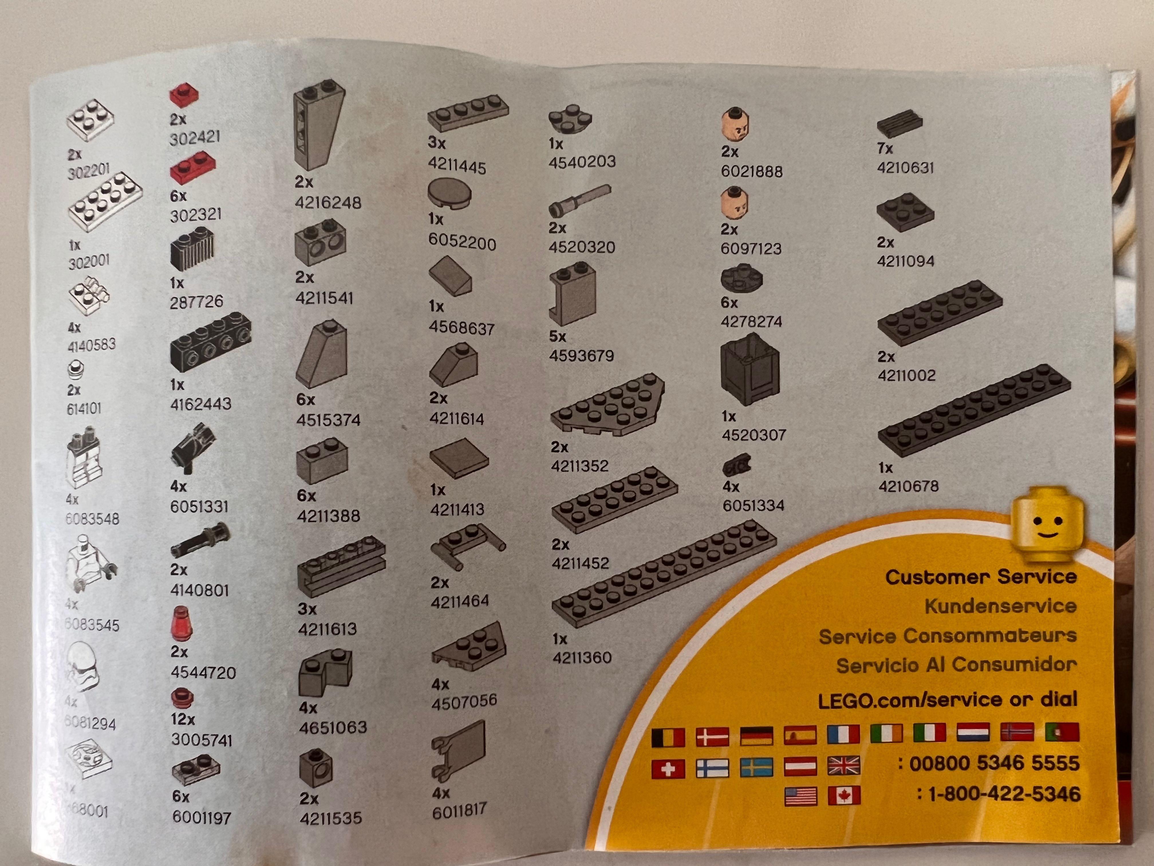 Lego piece hotsell 4540203