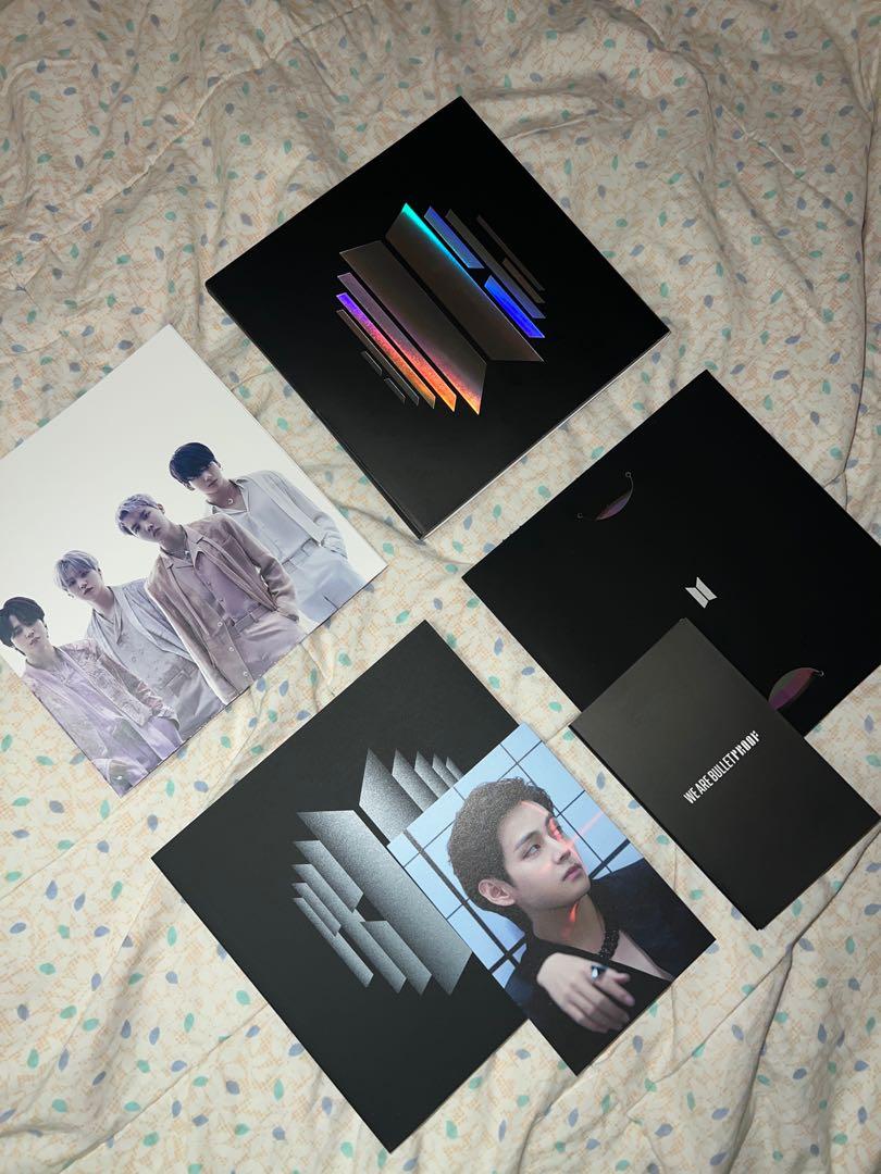 BTS Proof Compact Edition with Taehyung Postcard (Category: K-Wave Merchandise) located in Manila. Submitted by prinsloo_ (Listing ID 1173326237, Image 2). Description: Inclusions: CD Poster Taehyung (V) Postcard Photobook Album card rfs: no more space + need cash.