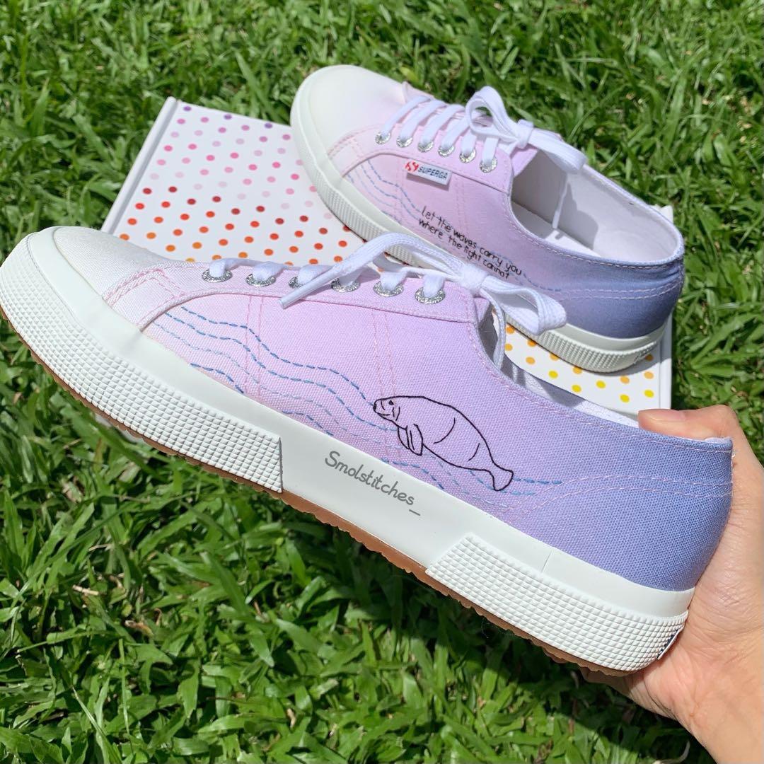 Custom Canvas Shoe Embroidery, Hobbies & Toys, Stationery & Craft