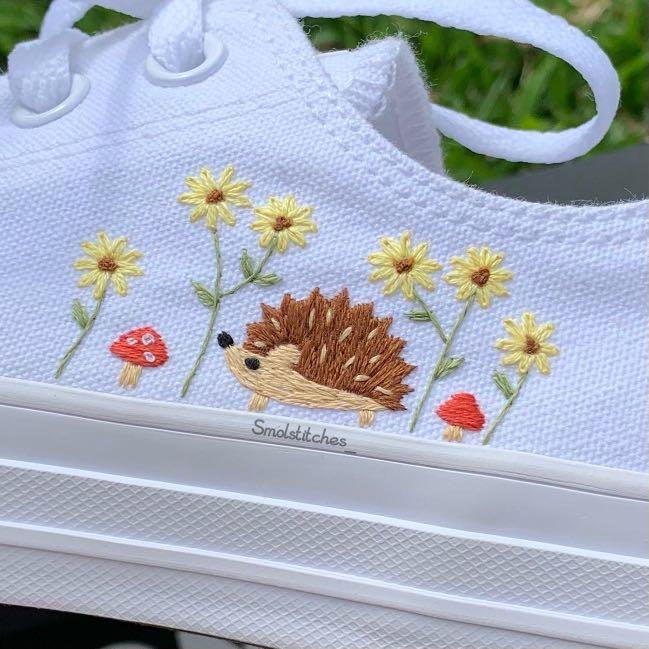 Custom Canvas Shoe Embroidery, Hobbies & Toys, Stationery & Craft