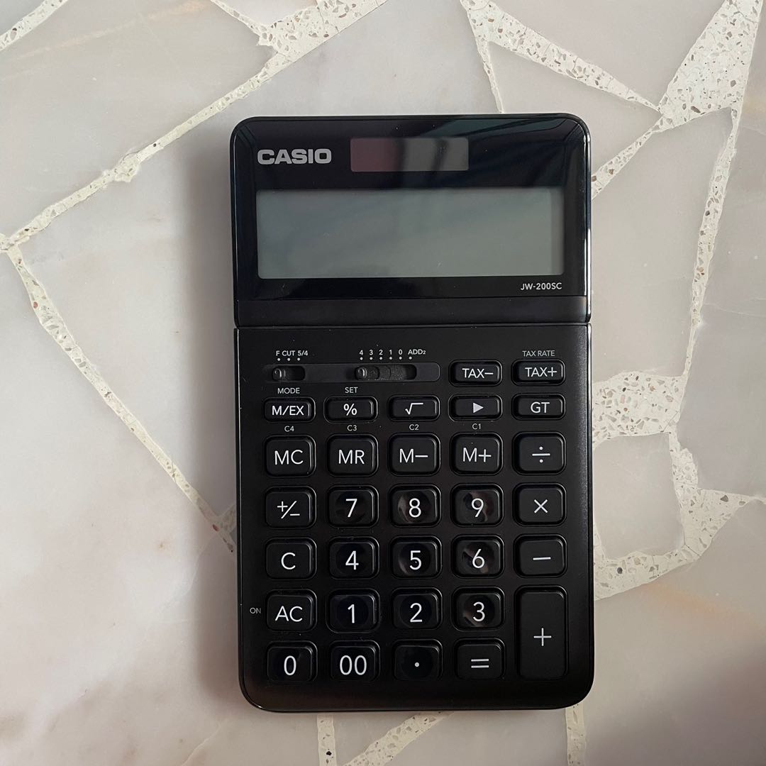casio calculator JW200SC (black) math, school supplies, stationery