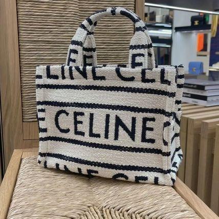 Celine Large Cabas Thais in Textile with Celine All-Over