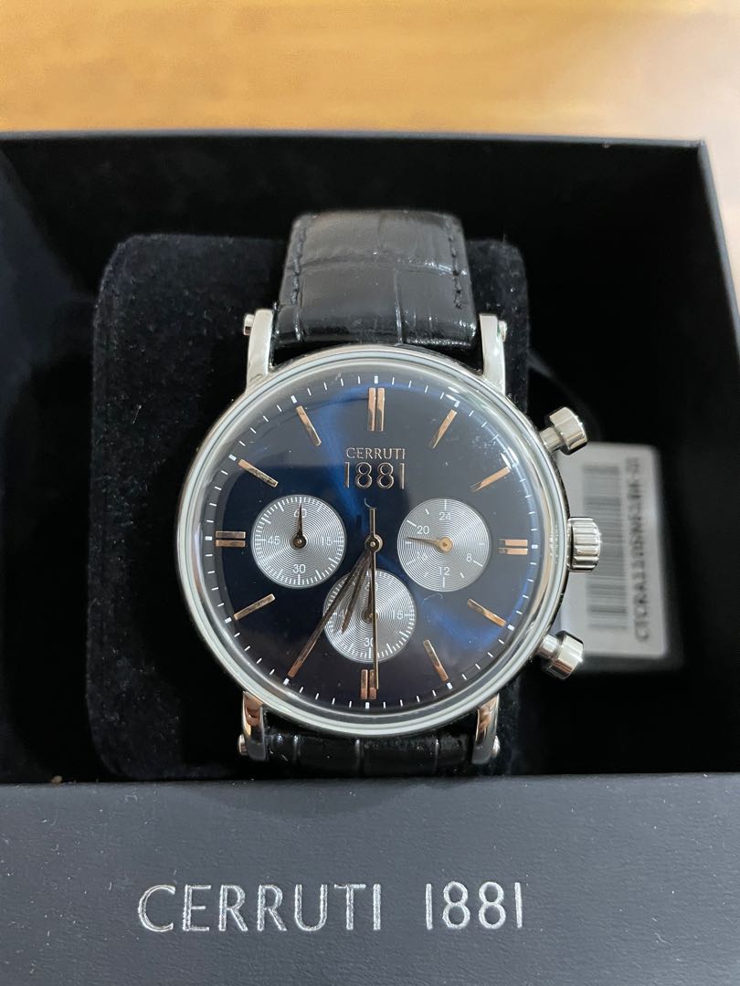 Cerruti 1881 sale watch leather strap