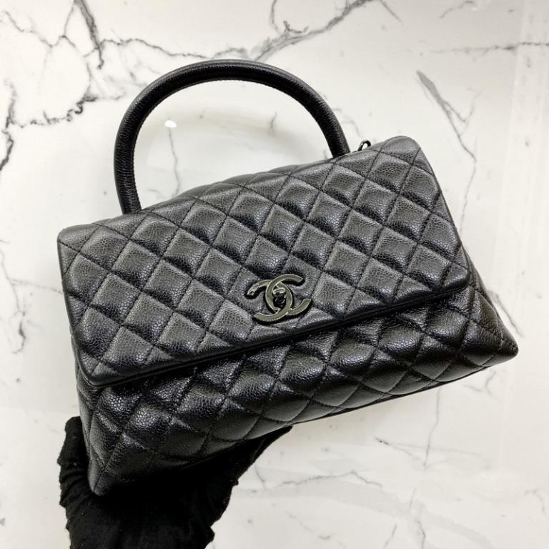 CHANEL Coco Handle 2way Chain Shoulder Bag A92990 Caviar leather