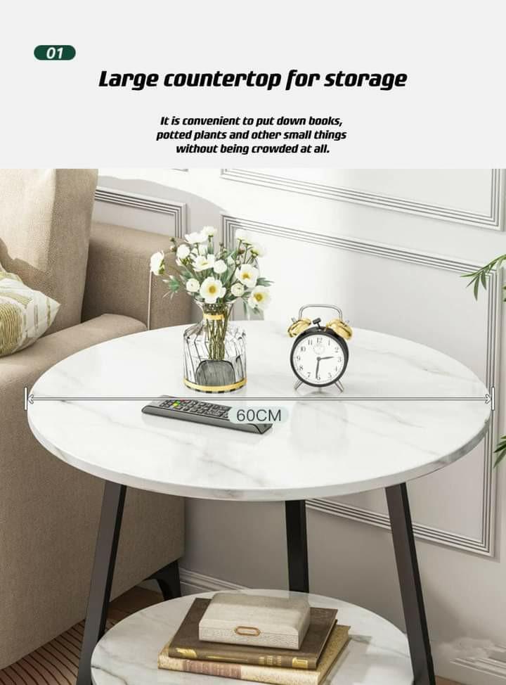CLASSY STYLE MARBLE SIDED-TABLE (Category: Tables & Sets) located in Manila. Submitted by saguittarian06 (Listing ID 1173350746, Image 2). Description: RESELLER PRICE: 1200php CLASSY STYLE MARBLE SIDED-TABLE Dimensions: 40cm Length 40cm Width 55cm Height 📌material-particle board laminated wood 📌Countertop material-fire board 📌disassembled with manual —————————————————————————-.