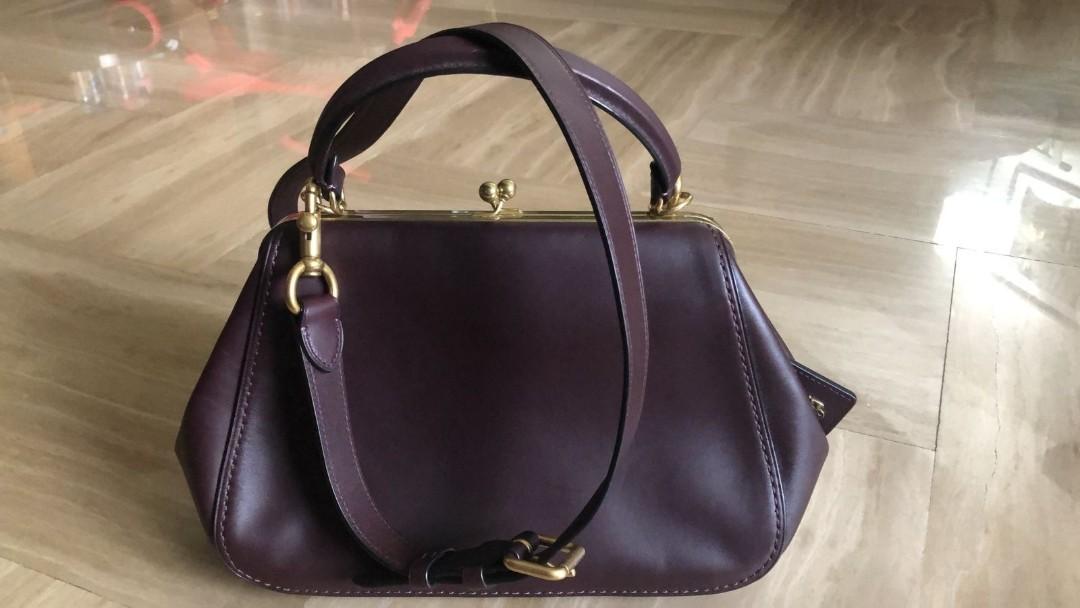 Coach glovetanned frame on sale bag