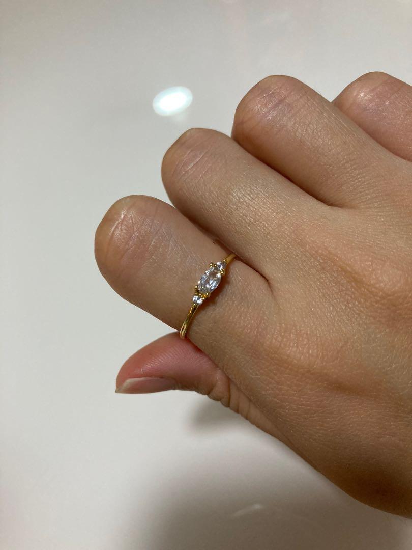 Real gold sale dainty rings