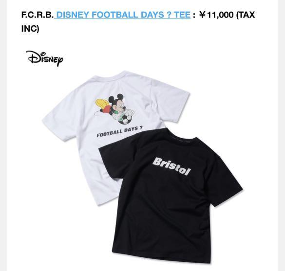 FCRB x DISNEY FOOTBALL CLUB TEE 2022ss, 男裝, 上身及套裝, T-shirt