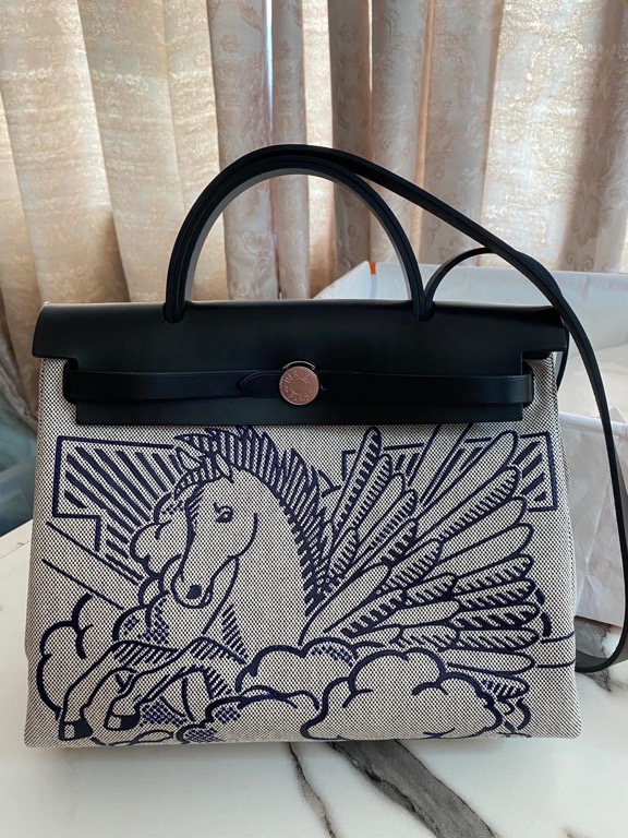 Hermes Herbag 31 Pegasus Edition, Luxury, Bags & Wallets on Carousell