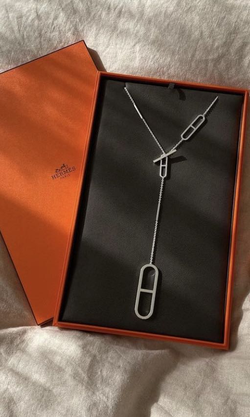 Hermes necklace - Ever Chaine d'Ancre, 名牌, 飾物及配件- Carousell