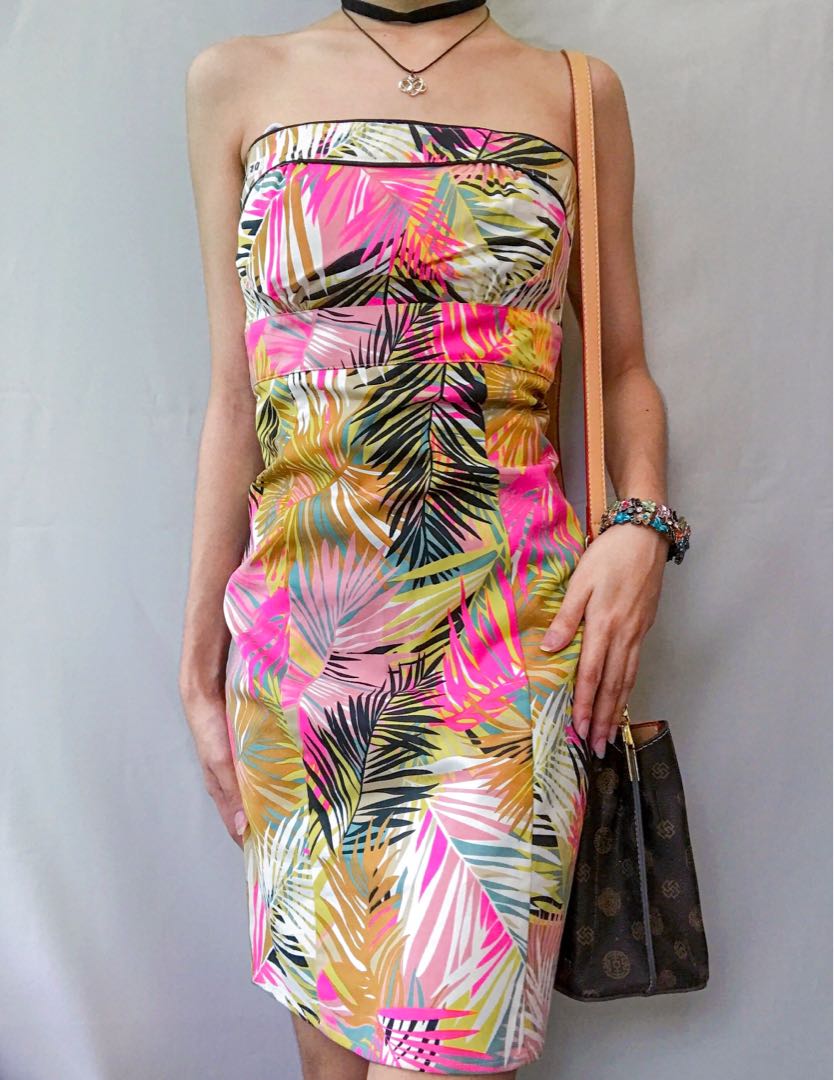 hu0026m Tropical cocktail dress, Women's Fashion, Dresses u0026 Sets, Dresses on  Carousell