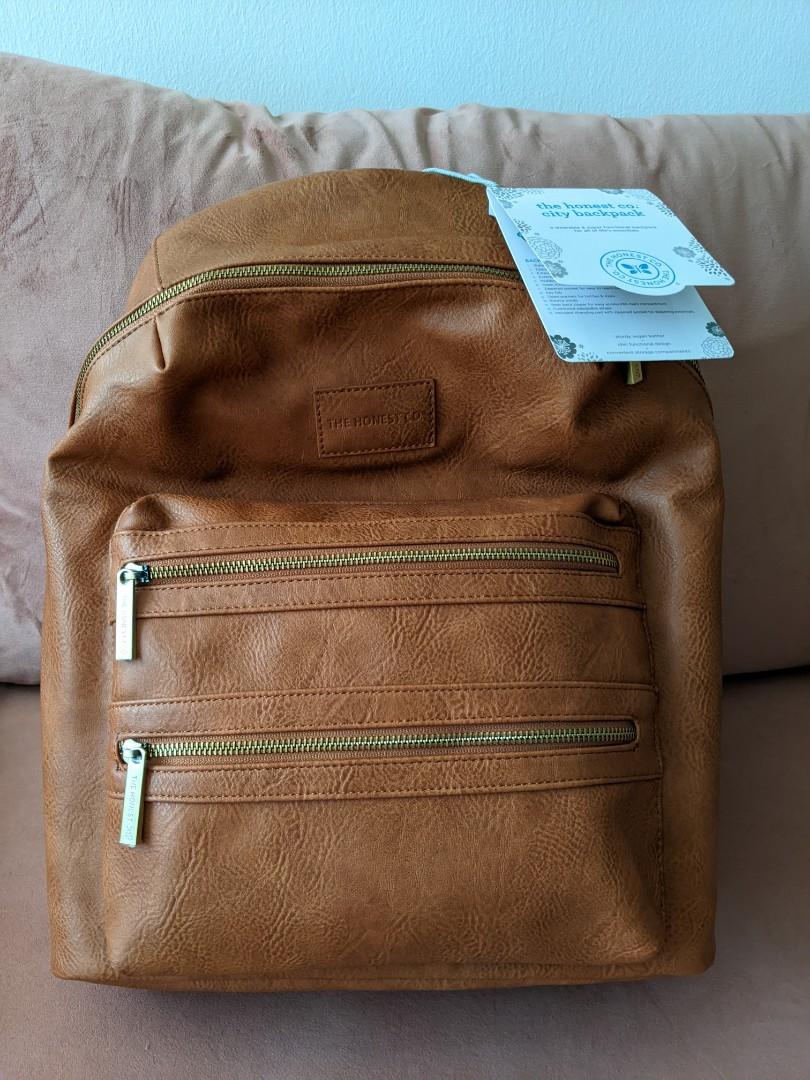 Honest Company City Backpack Vegan Leather Babies Kids Going Out Diaper Bags Wetbags on Carousell