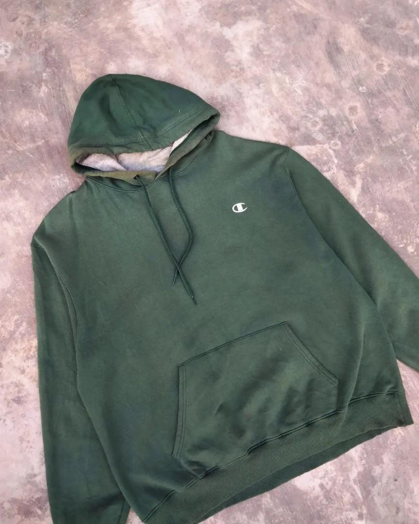 green hoodie champion