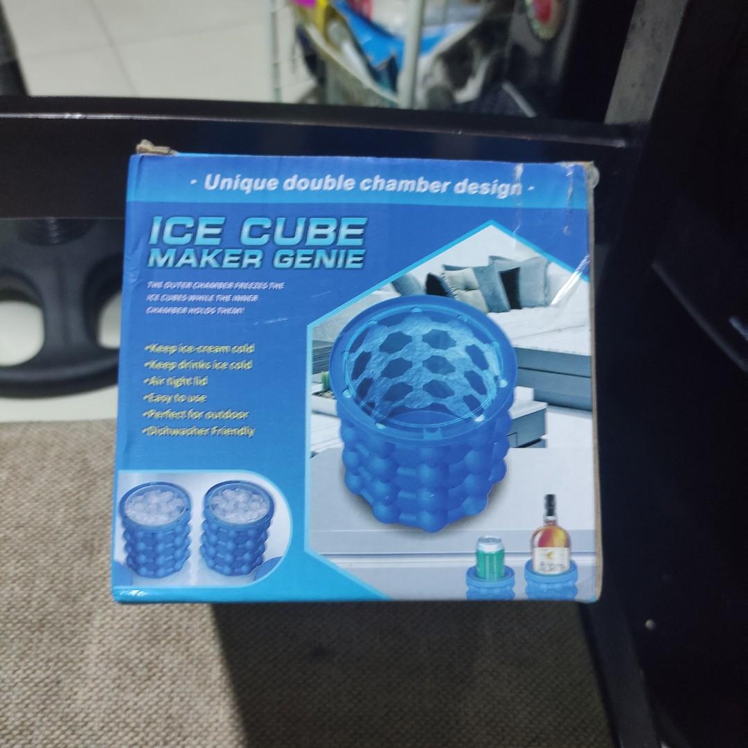 Ice Cube Maker Genie Silicone Bucket, Furniture & Home Living