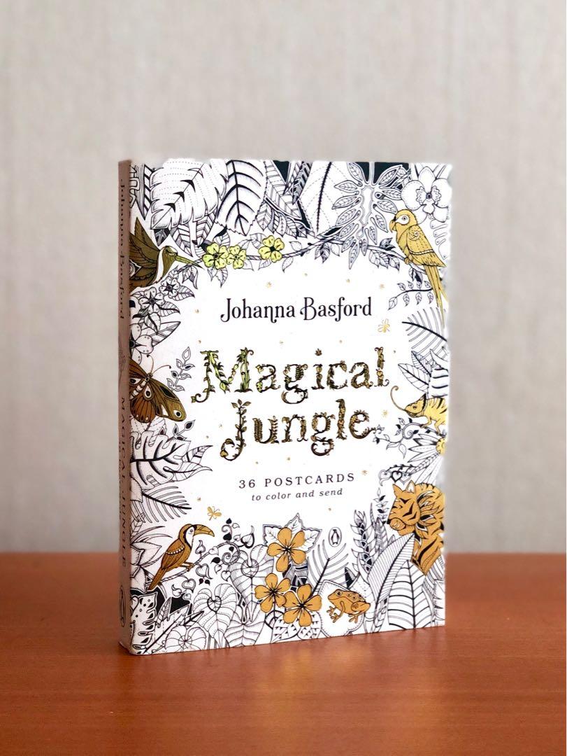 Johanna Basford Magical Jungle: 36 Postcards to Color and Send, 興趣及遊戲 ...