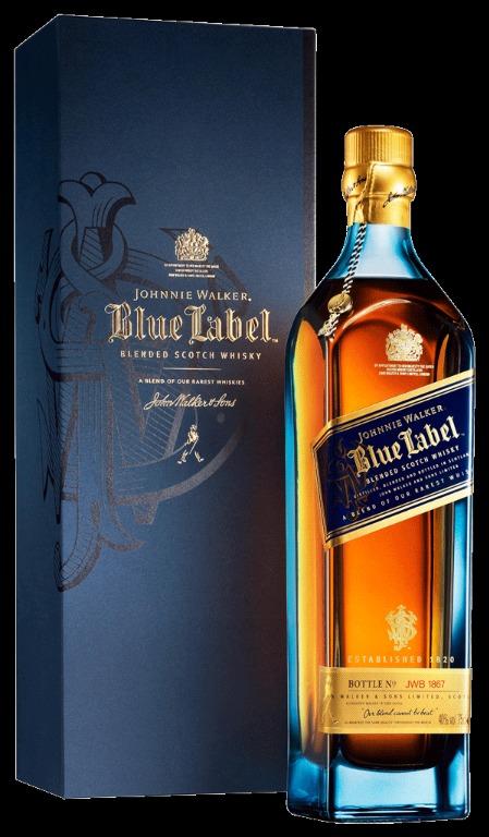 Johnnie Walker Blue Label 1000ml, Food & Drinks, Beverages on ...