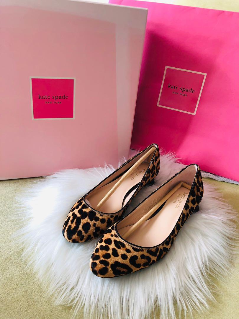 Kate Spade Leopard flat shoes, Women's Fashion, Footwear, Flats & Sandals  on Carousell
