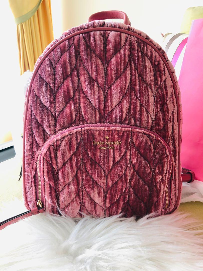 Kate spade suede backpack sales
