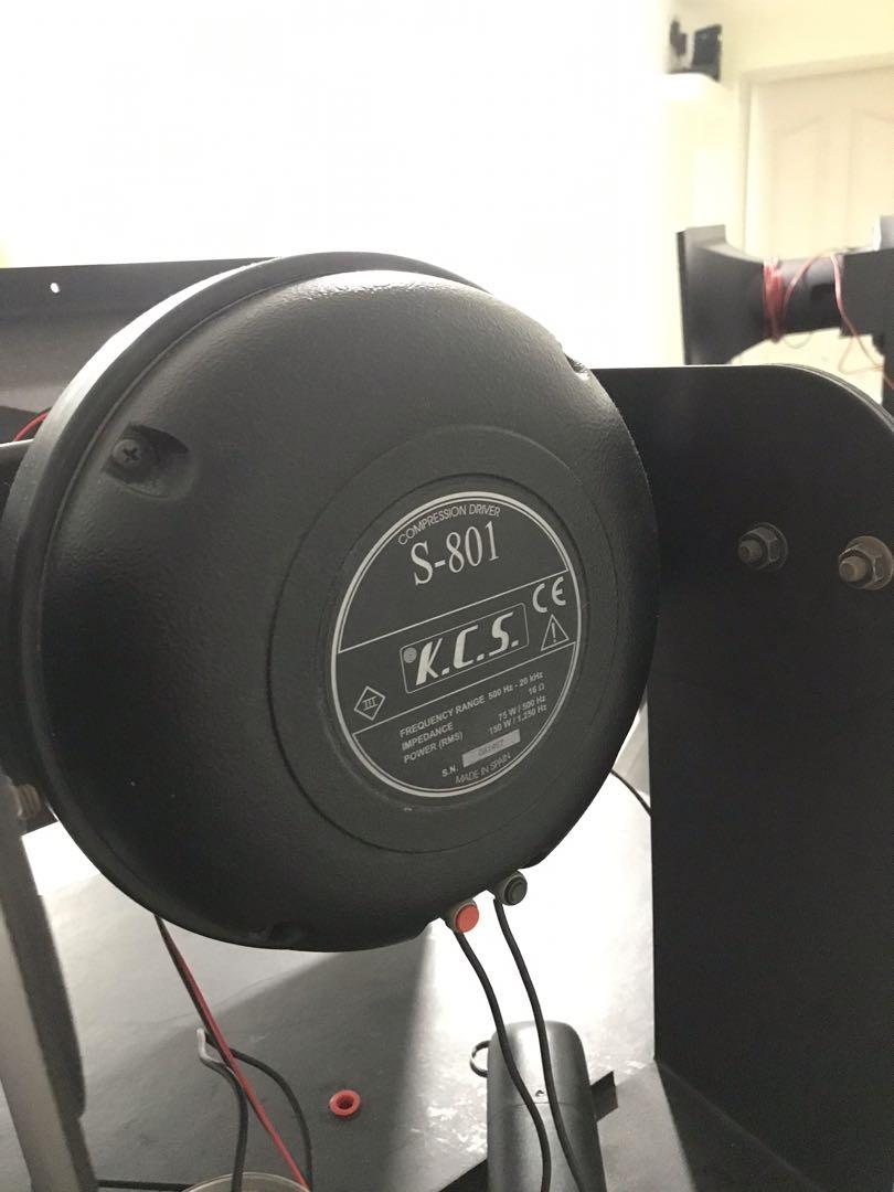 Kcs s801 horn speaker pair, Audio, Soundbars, Speakers & Amplifiers on
