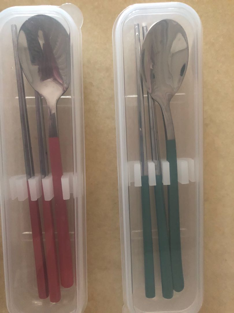 Korean chopsticks and spoon each, Furniture & Home Living, Kitchenware & Tableware, Dinnerware