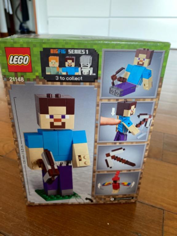 Lego bigfig steve hot sale