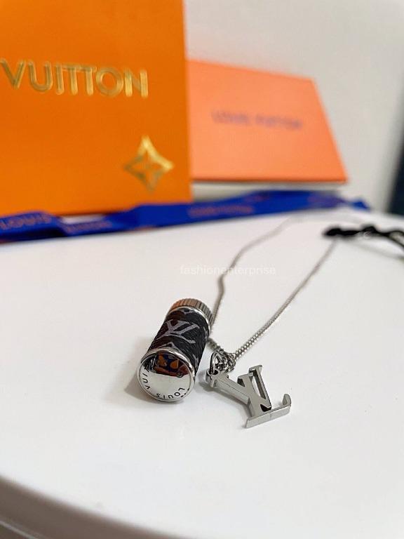 Louis Vuitton LV Monogram Eclipse Charms Necklace, Luxury, Accessories on  Carousell
