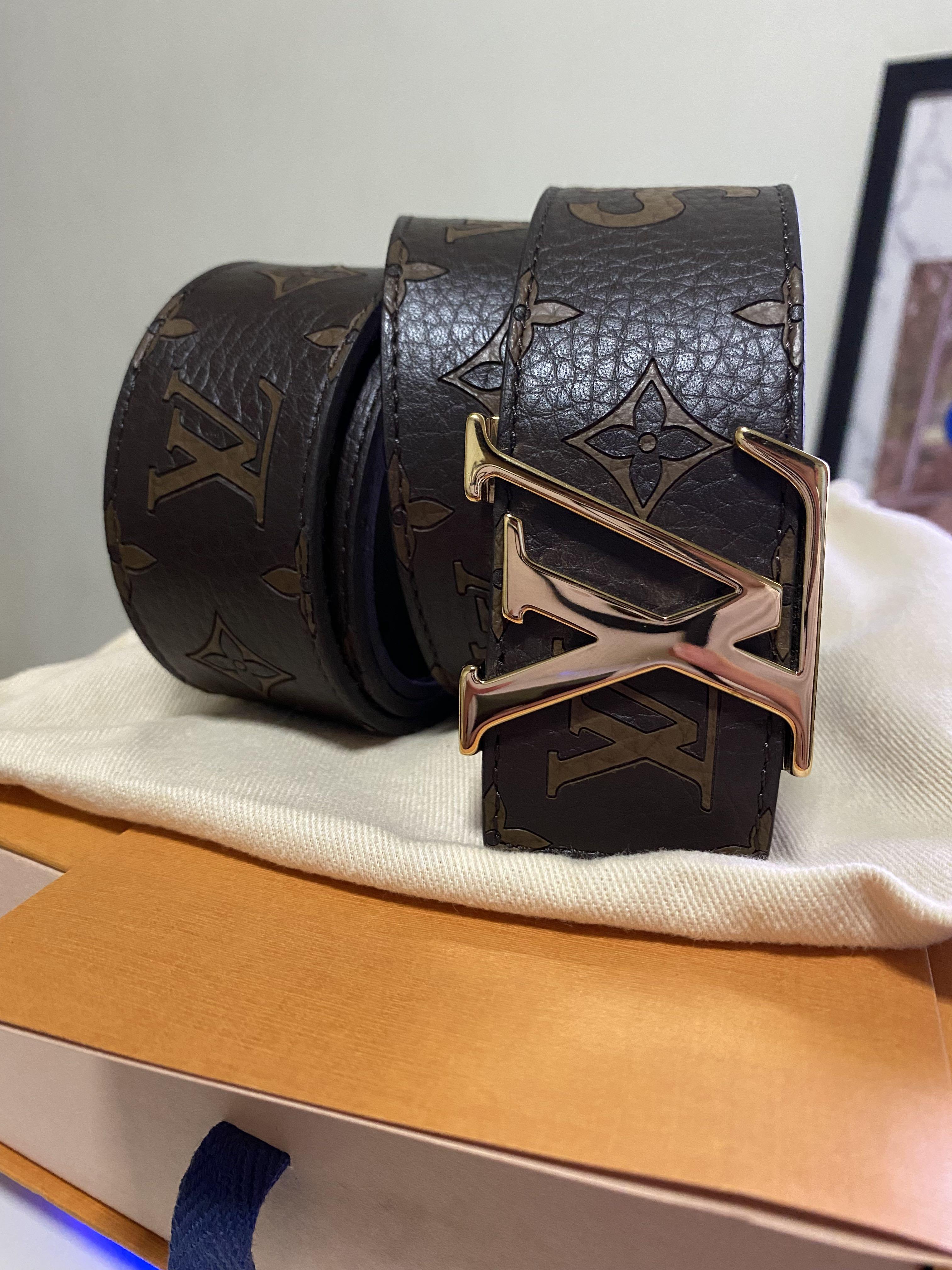 Louis Vuitton Supreme belt size 90, LV x Supreme