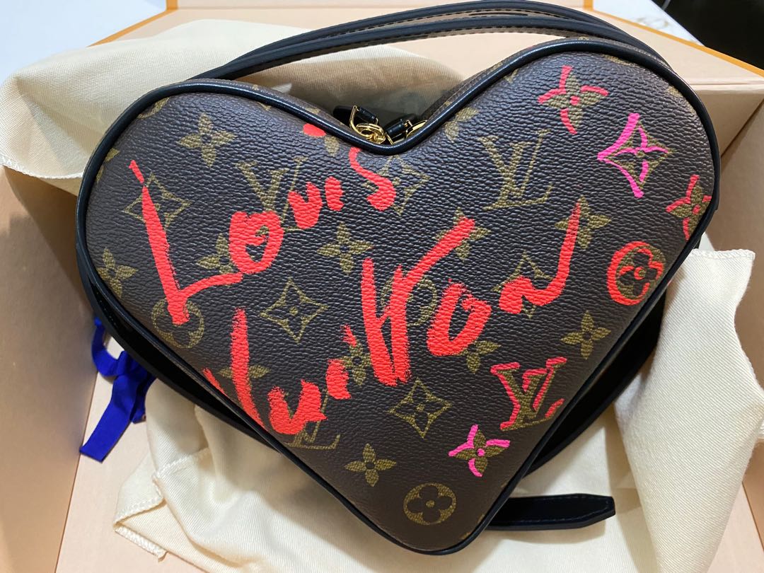 LV Heart shaped bag, Women's Fashion, Bags & Wallets, Cross-body Bags on  Carousell