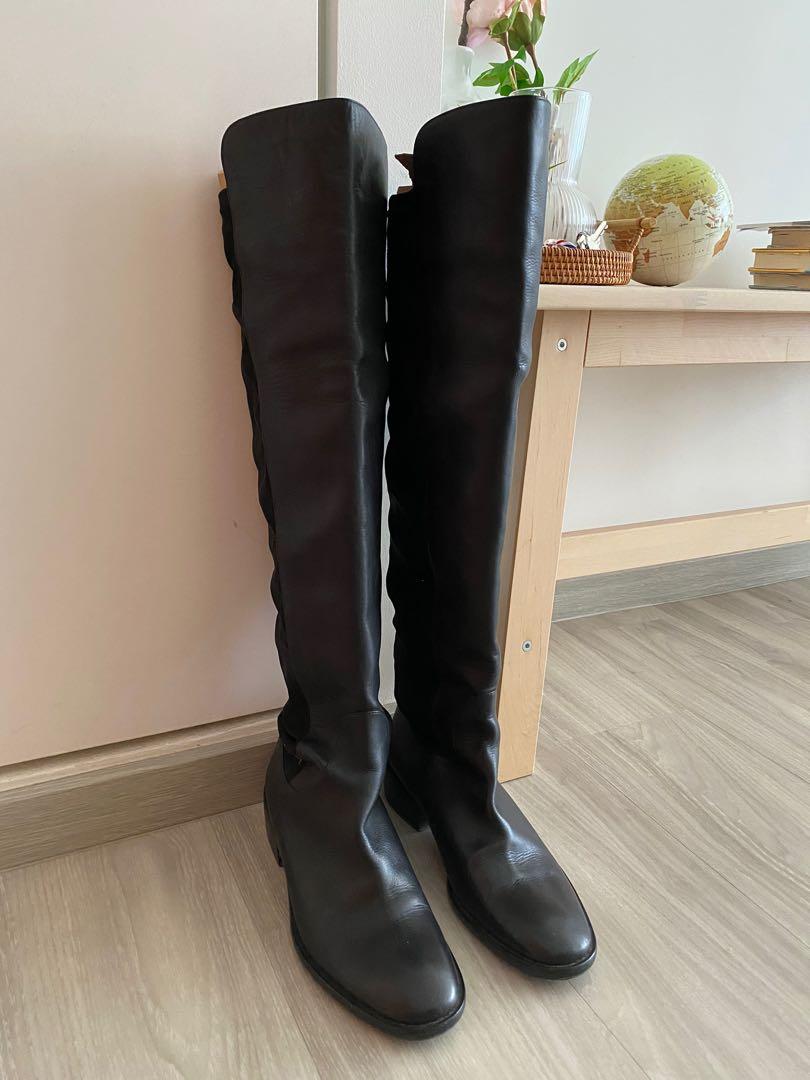 Max mara knee high boots hotsell