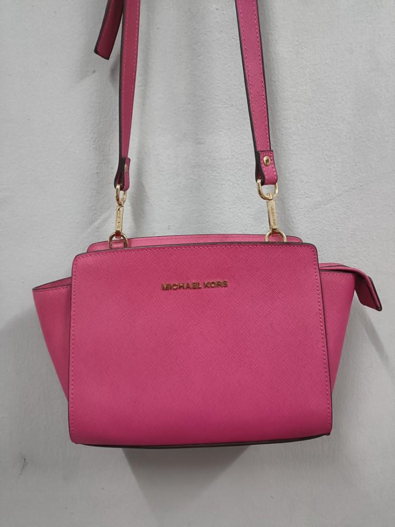 Michael kors sling bag in hot pink colour, Luxury, Bags & Wallets on  Carousell