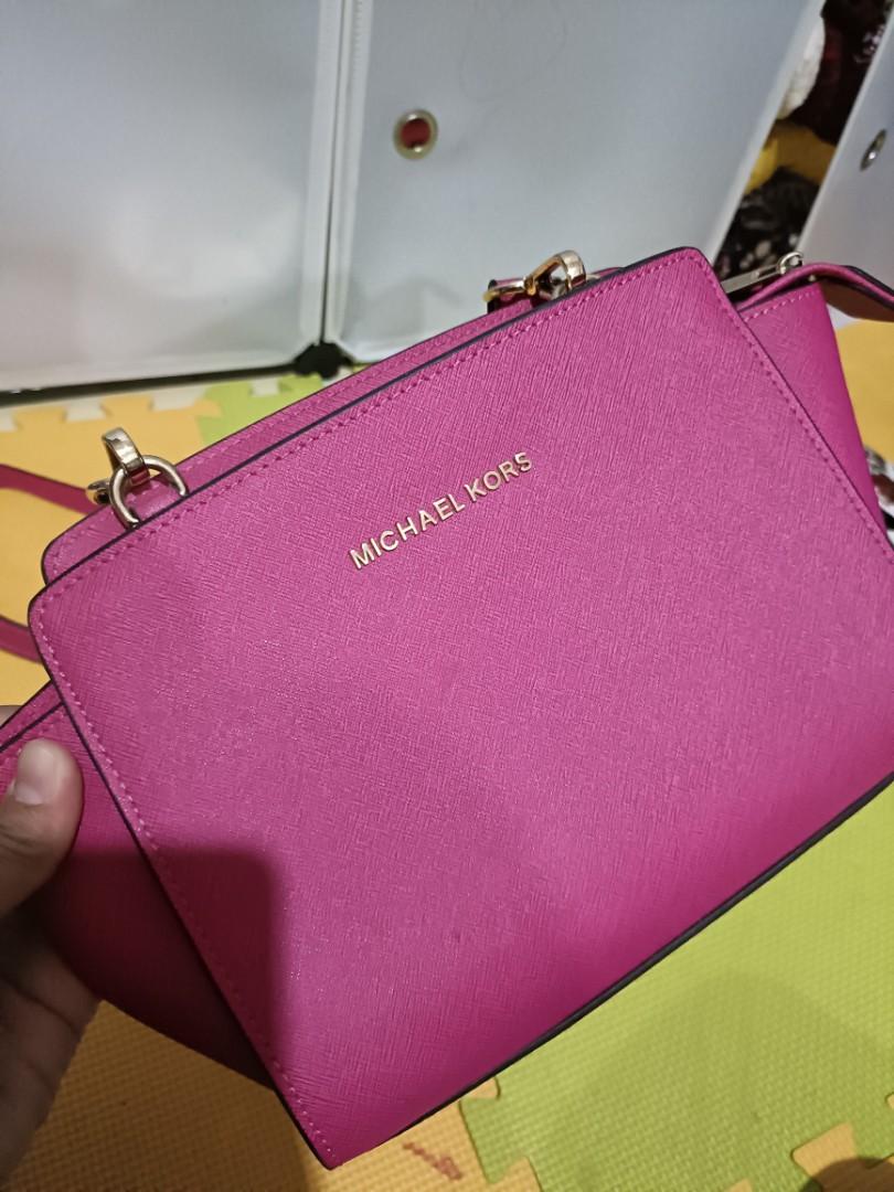 Michael kors sling bag in hot pink colour, Luxury, Bags & Wallets on ...