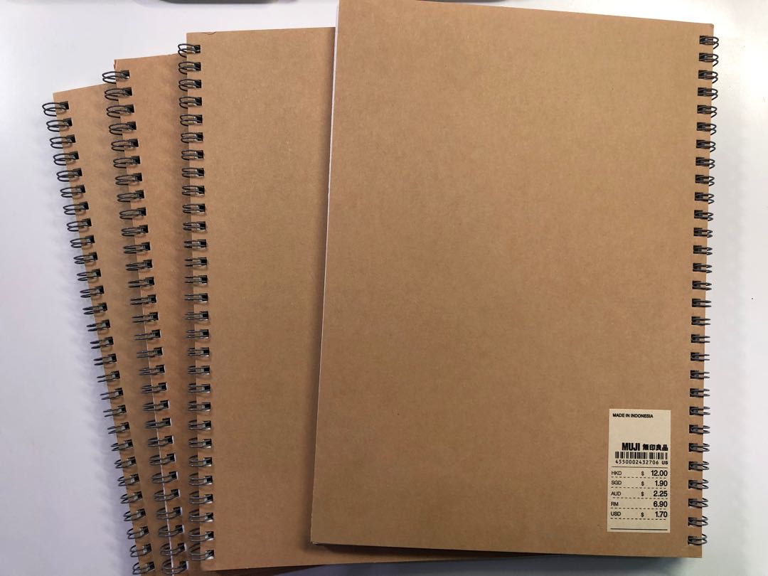 Muji B5 Ring Notebooks, Hobbies & Toys, Stationery & Craft, Stationery