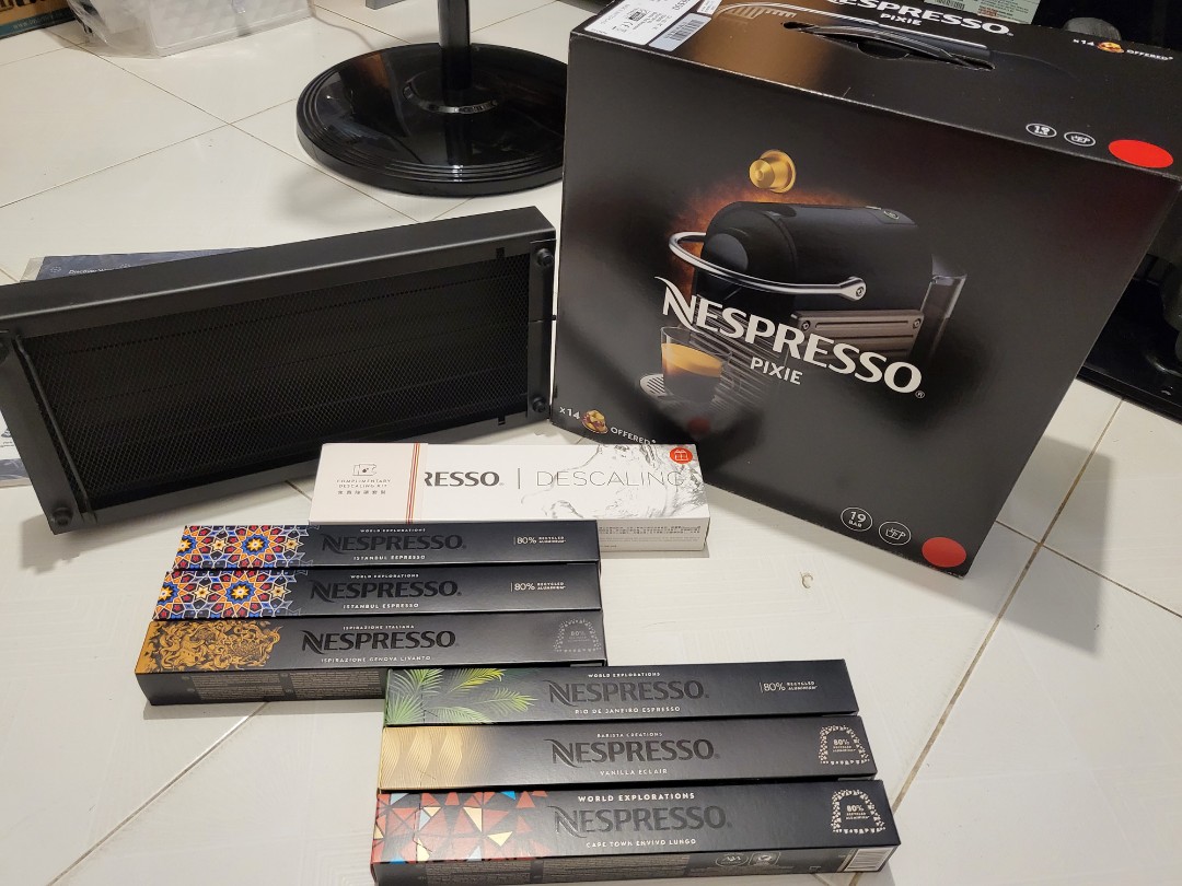Nespresso Pixie 咖啡機紅色+ 6條Capsule 