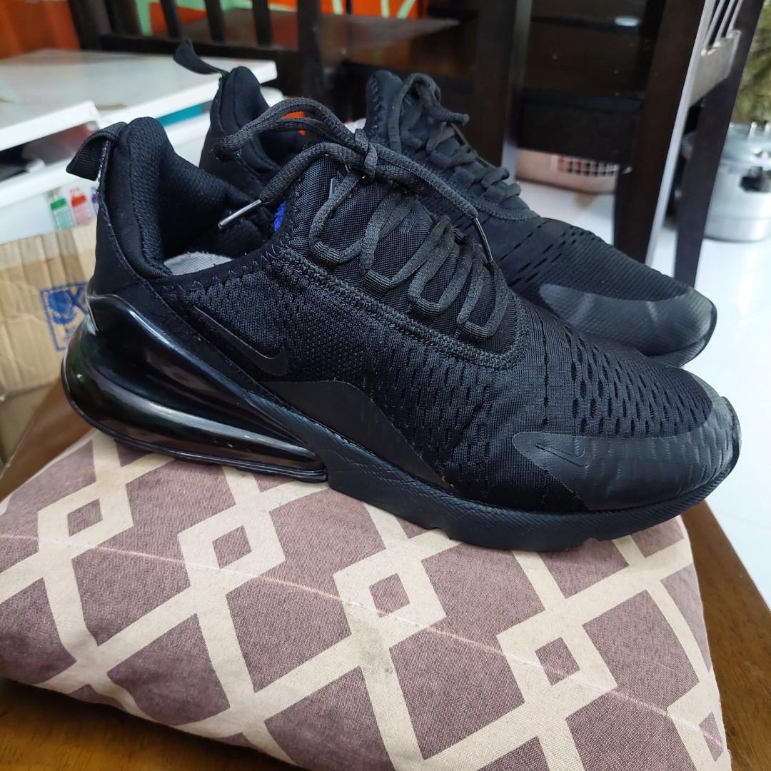 NIKE AIRMAX 270 TRIPLE BLACK SIZE 10 US Men s Fashion Footwear