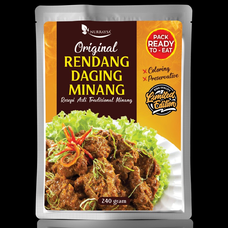 Original Rendang Daging Minang Food Drinks Chilled Frozen Food On Carousell