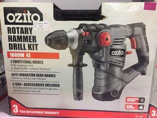 Ozito Rotary Hammer Drill Kit