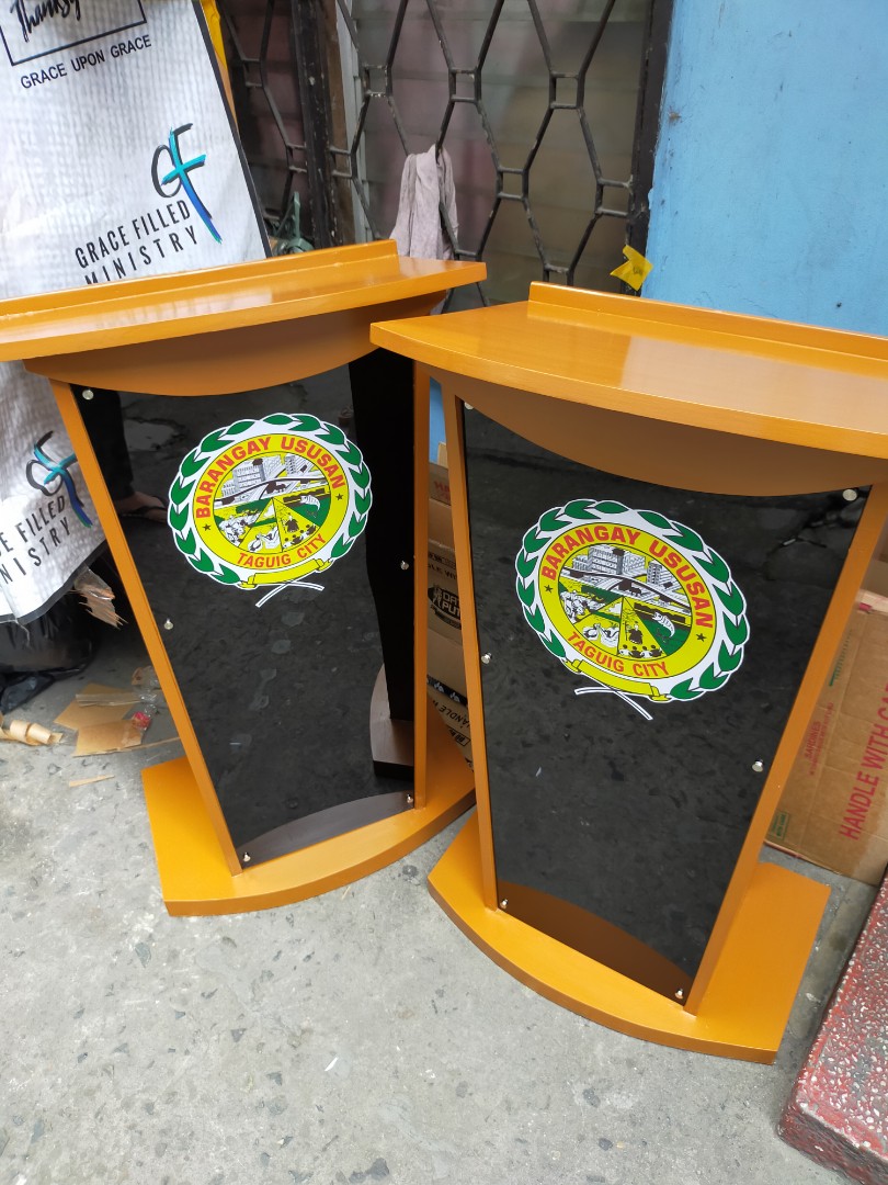 Podium Pulpit Rostrum Lectern, Furniture & Home Living, Furniture