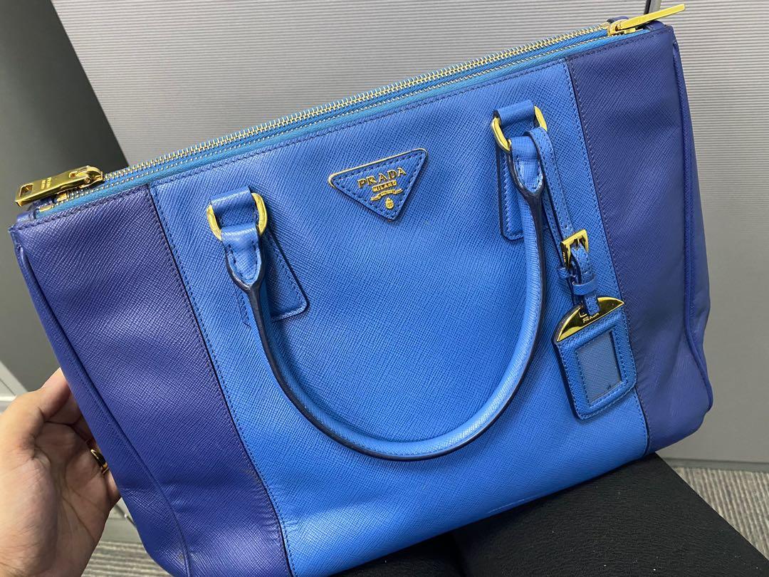 Prada saffiano two tone bag clearance