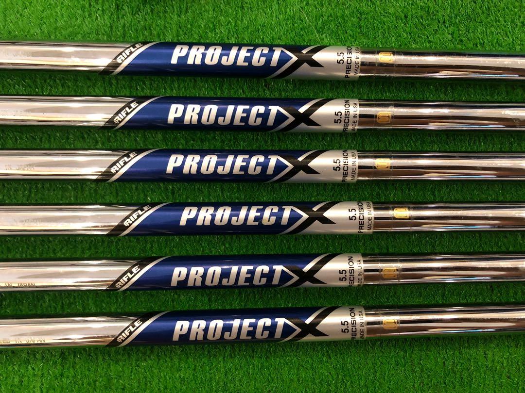 Project X Rifle Taper Tip 5.5 Regular Flex Steel Iron Shafts (5P) [6