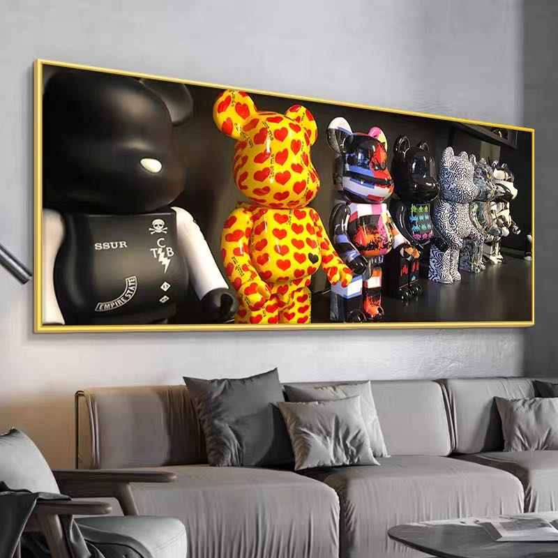  MOXINO Kaw Bearbrick Poster Canvas Print Poster