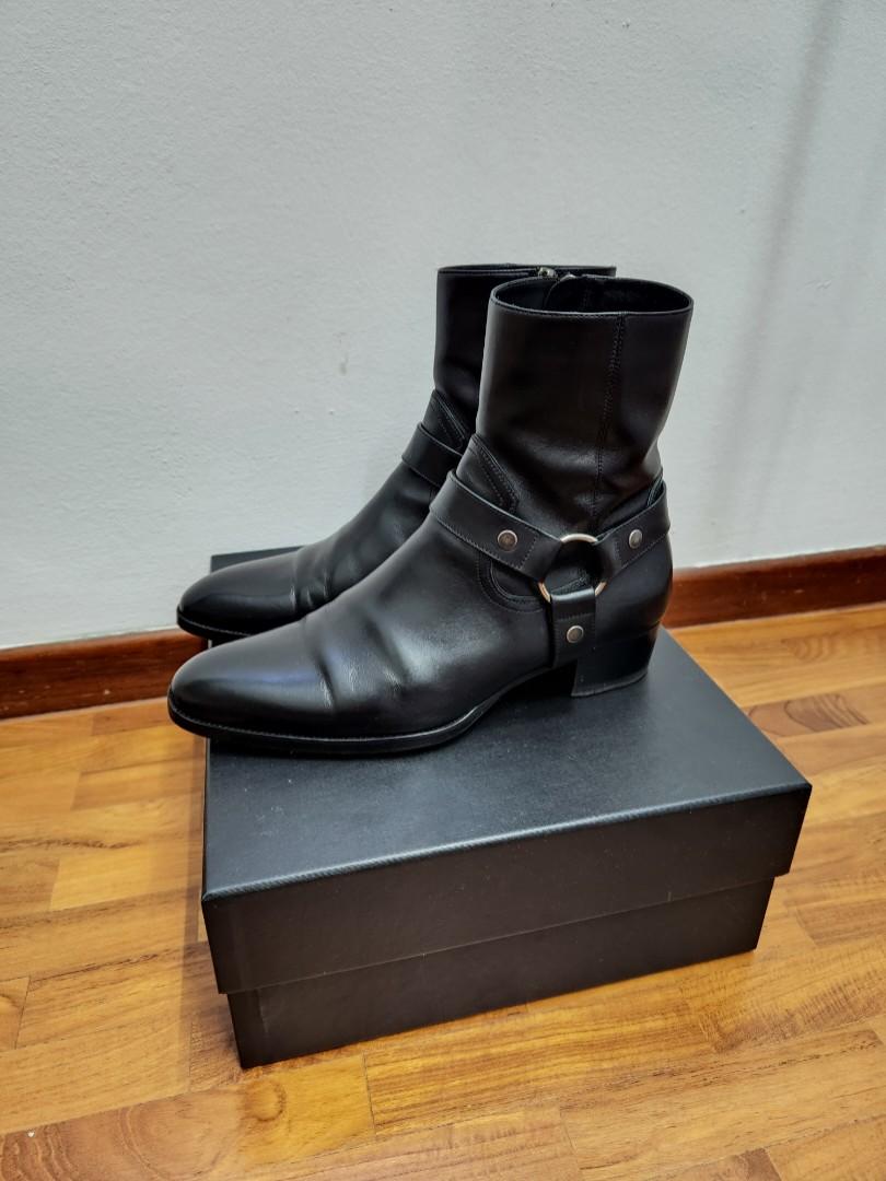 Black leather 40mm wyatts clearance