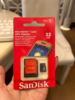 SanDisk microSDHC Card with Adapter 32GB