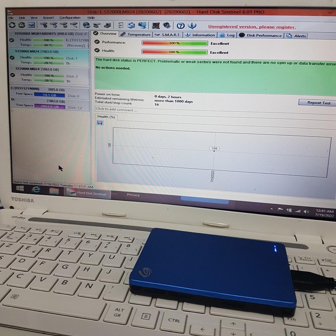 Seagate Portable Hard Drive 2T (Category: Hard Disks & Thumbdrives) located in Marikina City. Submitted by adnair0808 (Listing ID 1171162000, Image 2). Description: Seagate Backup Plus Slim Portable Hard Drive 2T.