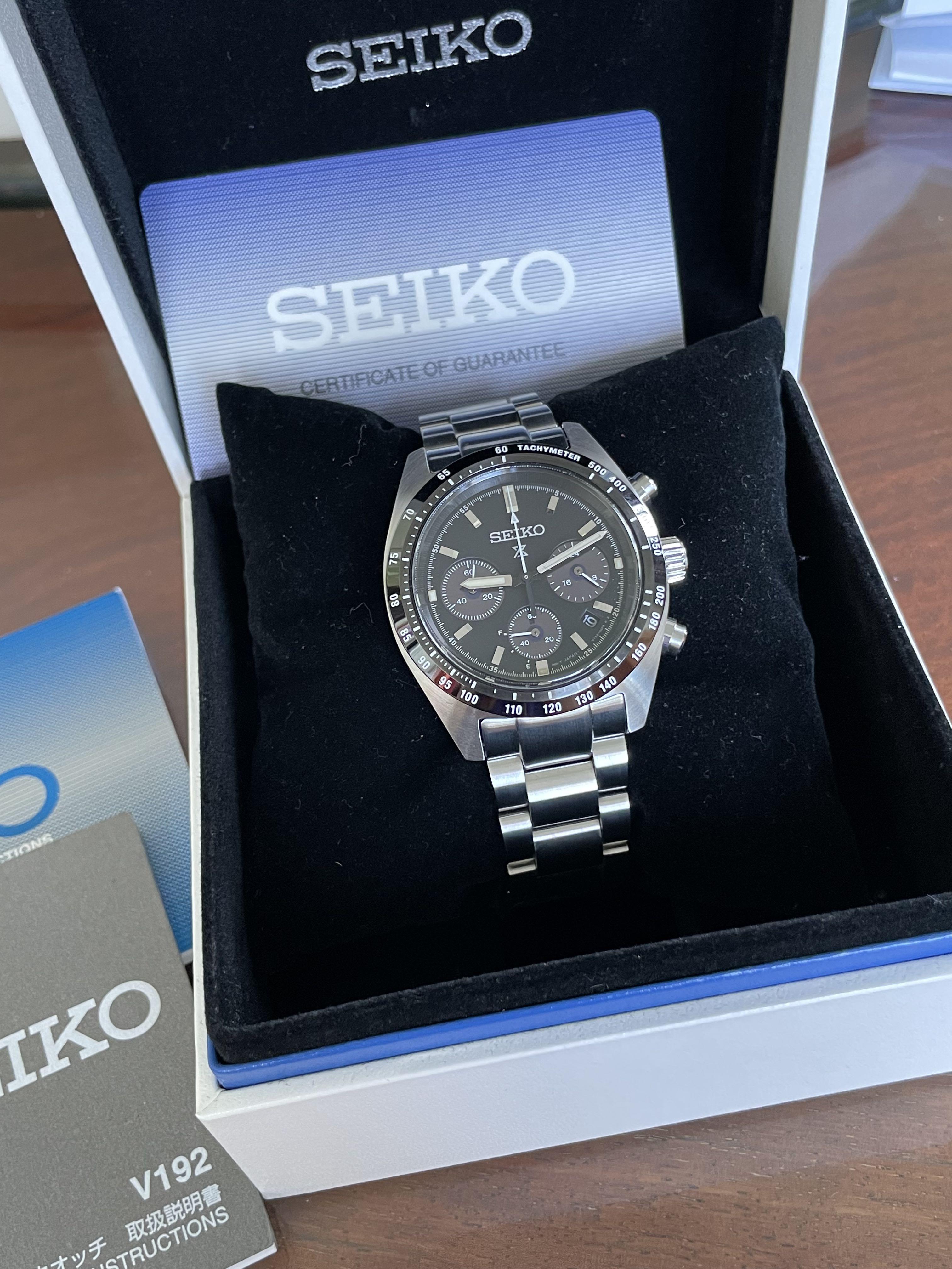 Seiko Chronograph Prospex Solar Speedtimer SSC819, Men's Fashion, Watches &  Accessories, Watches on Carousell