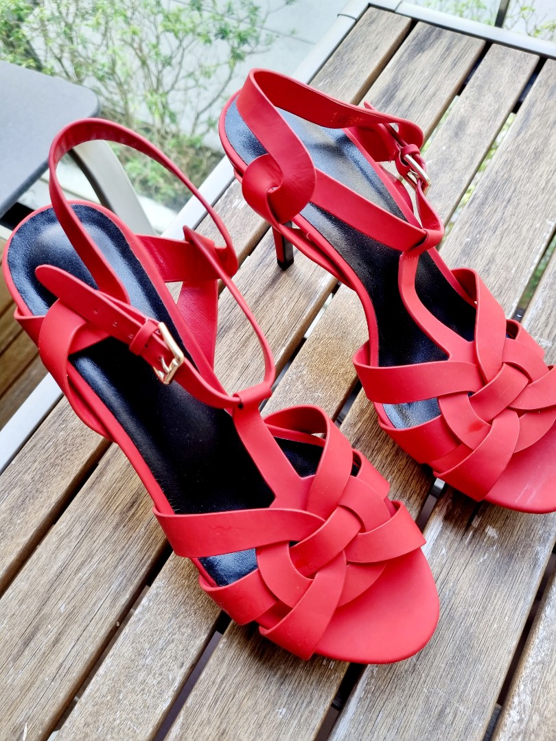 Sexy red YSL heels Women s Fashion Footwear Heels on Carousell